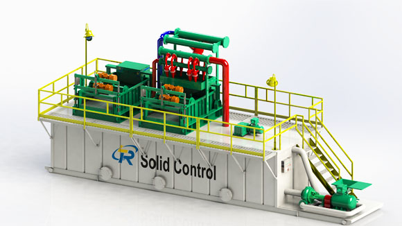 Mud recovery purification system for HDD trenchless, solid control units