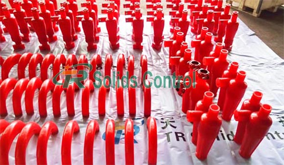 Solid control hydrocyclones, spare parts hydrocyclones, oilfield hydrocyclones