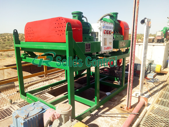 Decanter centrifuge for drilling waste management, high standard mud centrifuge