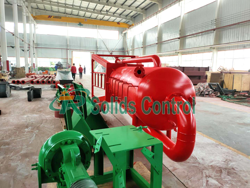 Mud gas separator for oil & gas drilling, oilfield poor boy degasser