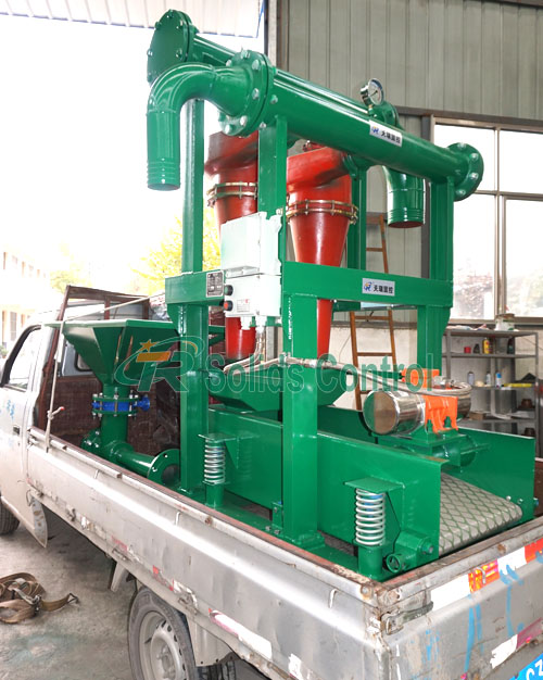 Solid control mud desander, drilling mud hopper