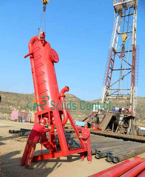 Mud gas separator for oil and gas, liquid gas separator